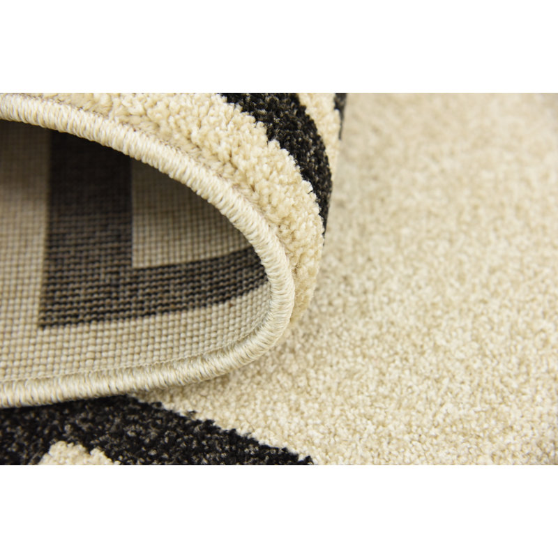 Willa Arlo Interiors Ellery Beige/Black Area Rug & Reviews Wayfair